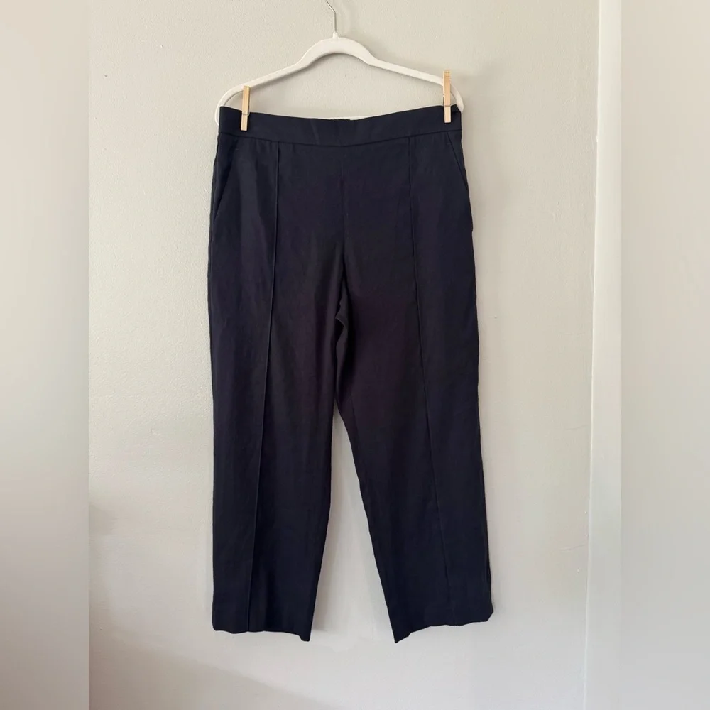 Vince Mid Rise Tapered Pull-On Pants - Soft Black